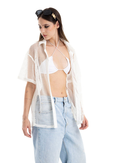 CAMISA WHITE MESH