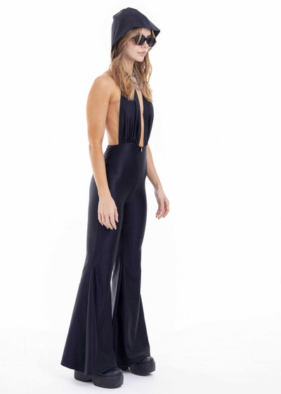 DARK HOOD JUMPSUIT