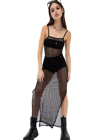 VESTIDO MESH BLACK