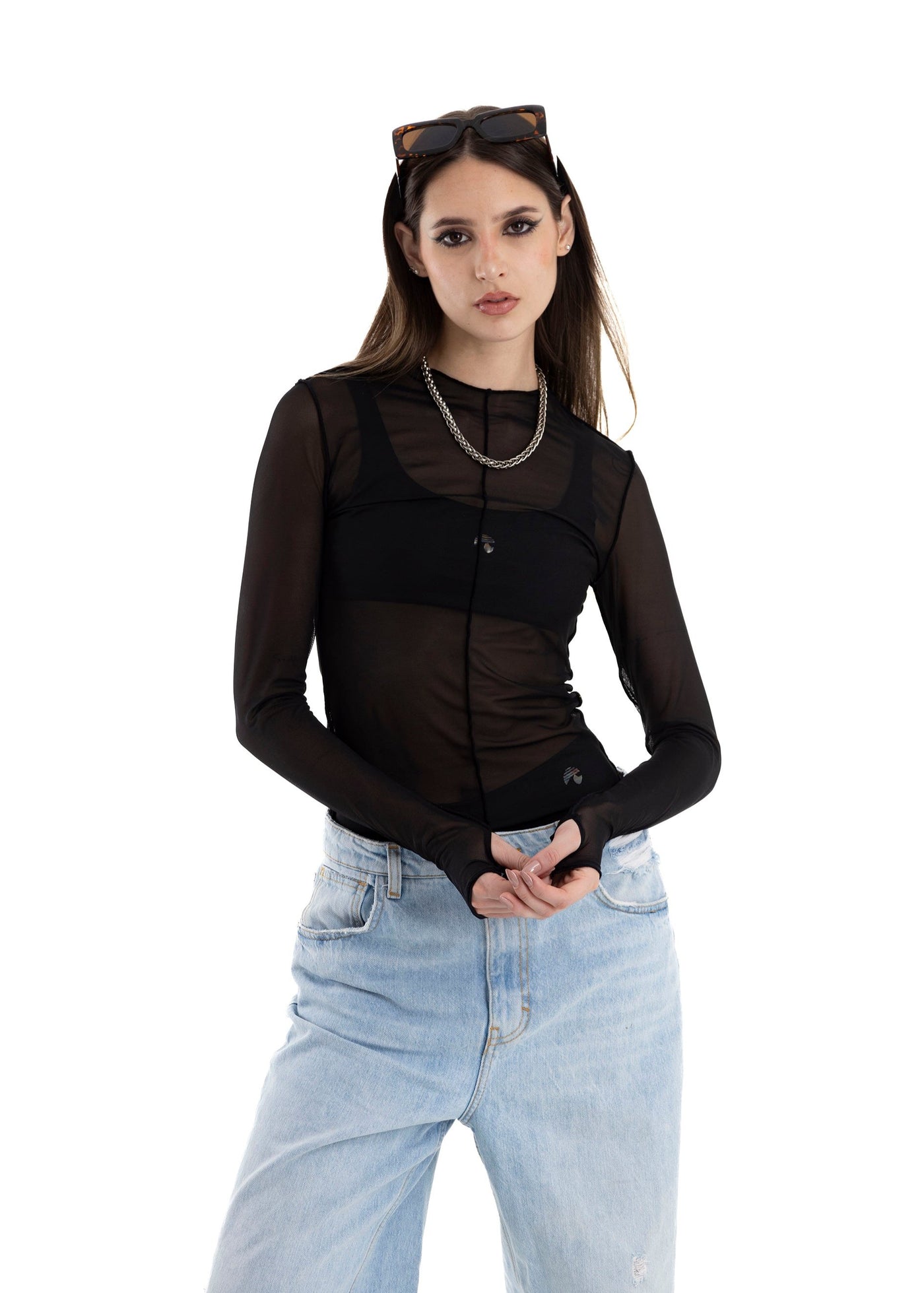 BLACK LAYERED SHIRT