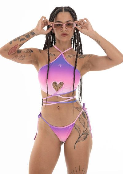 BIKINI HEART GRADIENT PINK