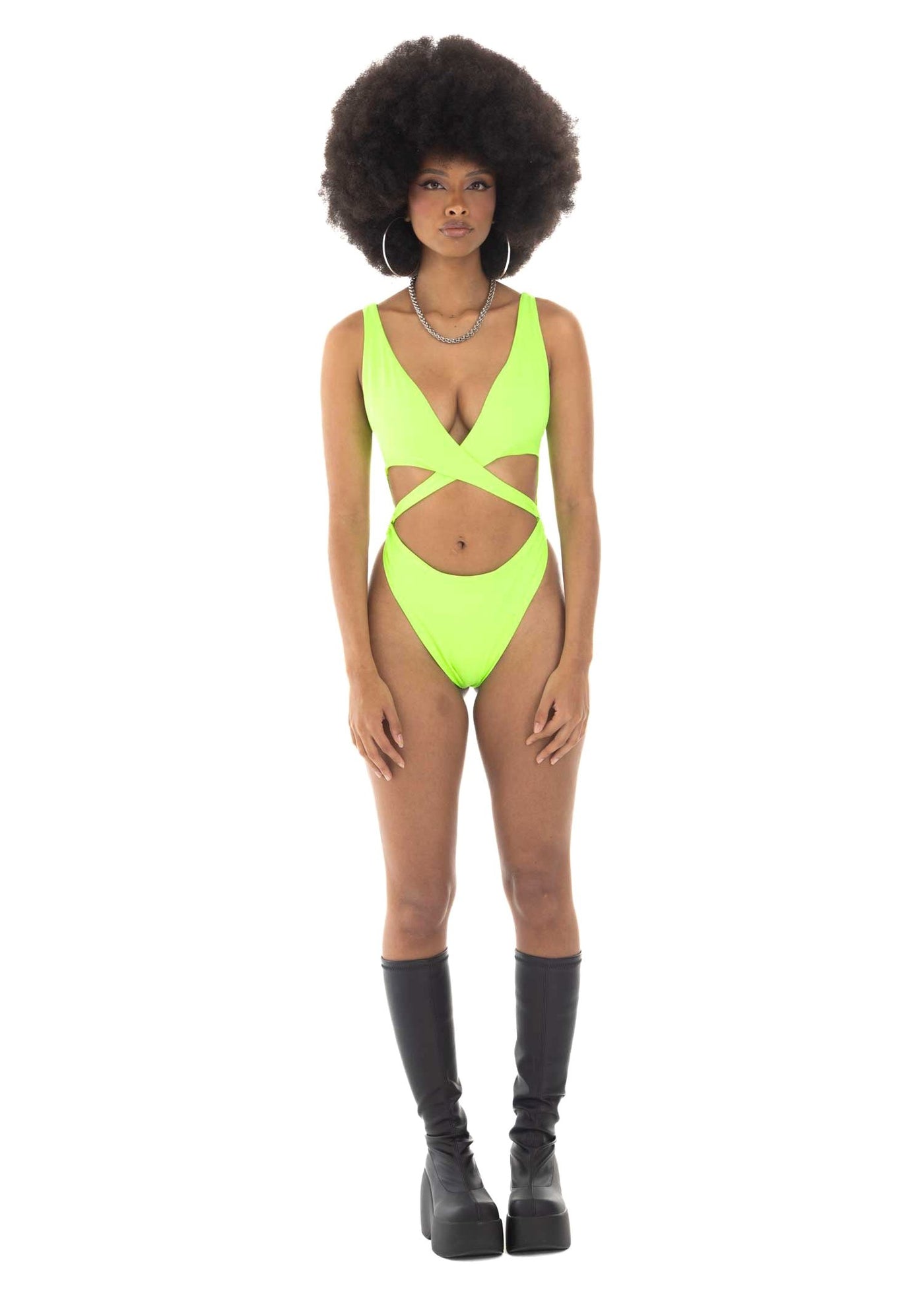 NEON CROSS SWIMSUIT