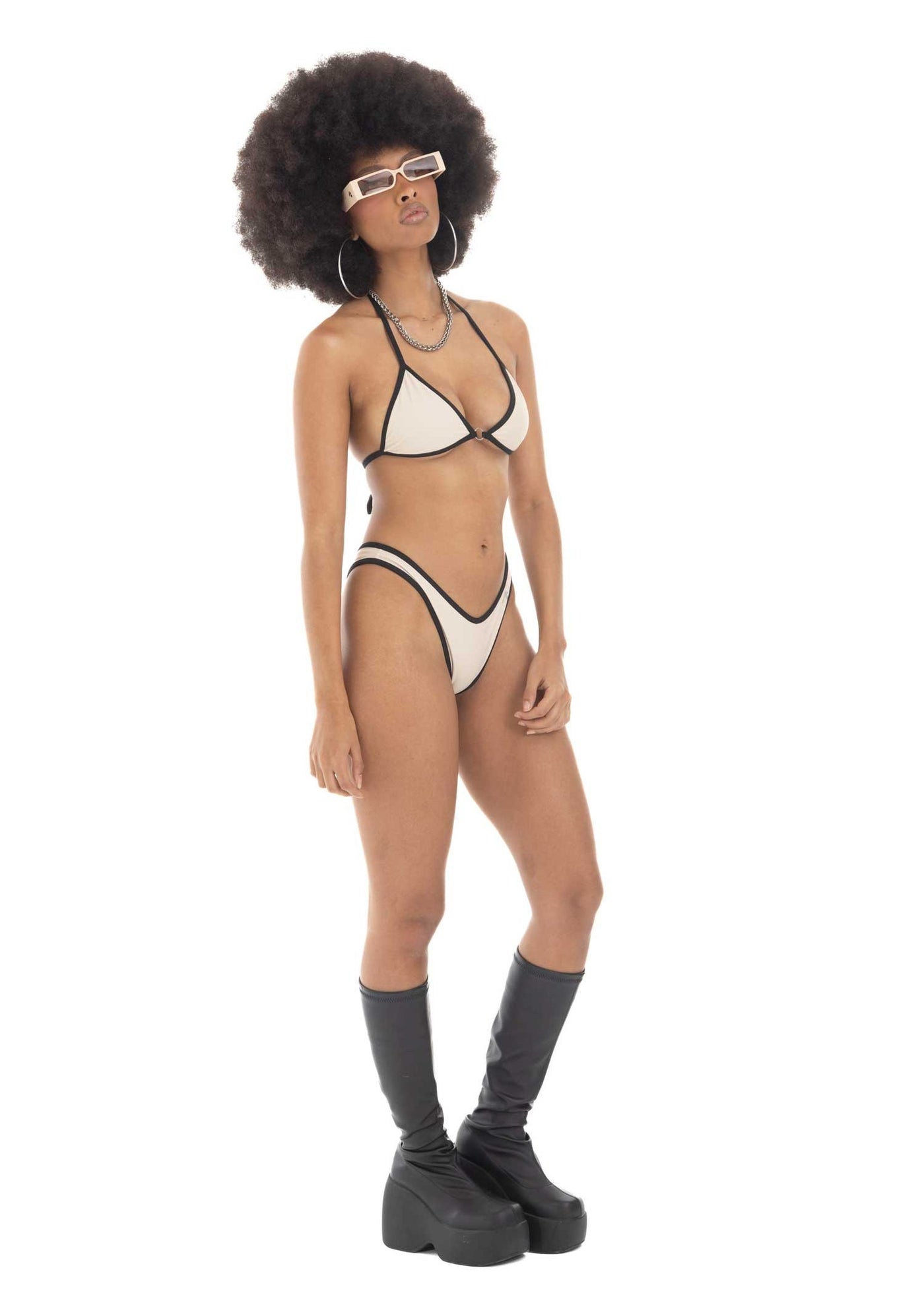 BIKINI UNBASIC BONE/BLACK