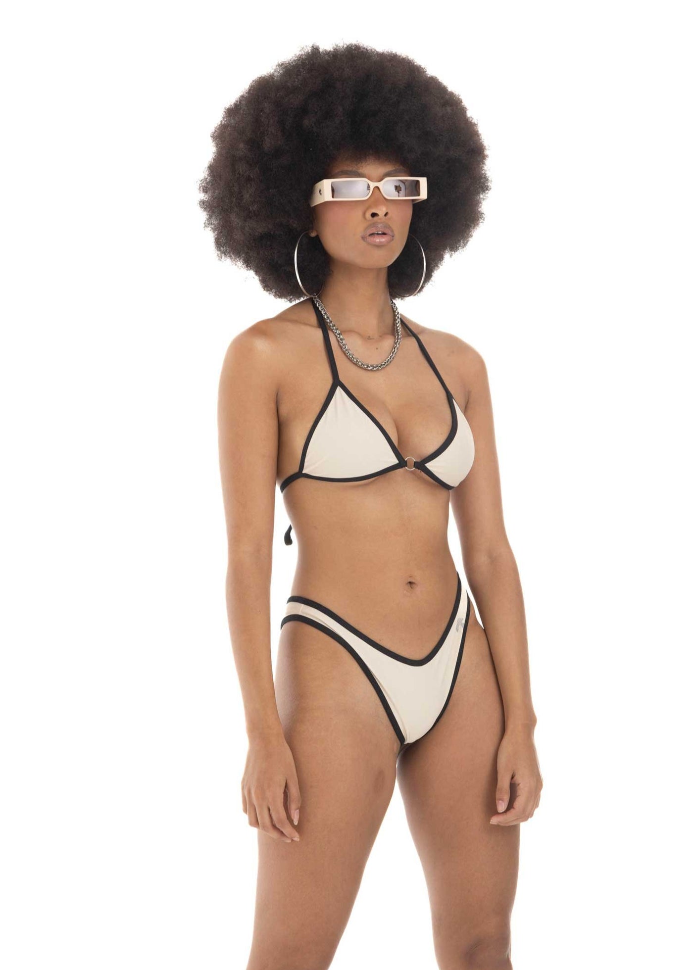 BIKINI UNBASIC BONE/BLACK