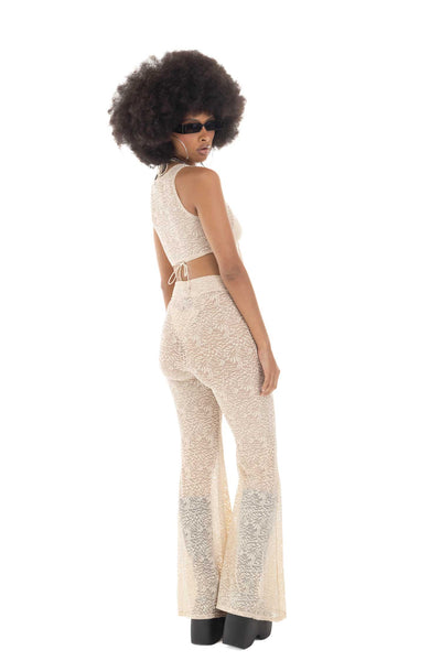 LACE BONE PANTS