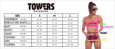 SWIMSUIT BLACK LINES ROSES BANDEAU