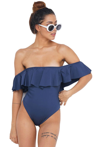 SWIMSUIT FLOUNCE RETRO